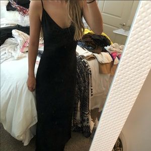 Long black xsmall dress